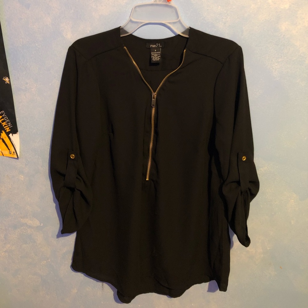 Rue21 Dress Shirt with Quarter Length Sleeves